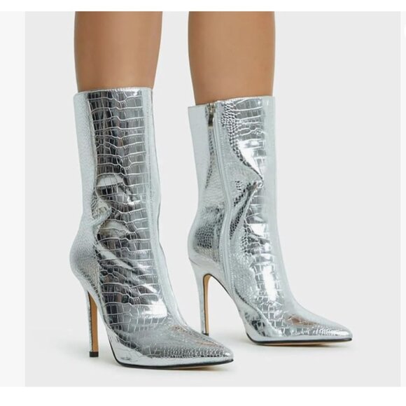 Women's Ankle Boot Sexy High Heels - Picture 4 of 7